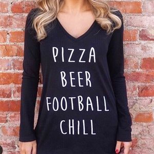LLG football long sleeve top